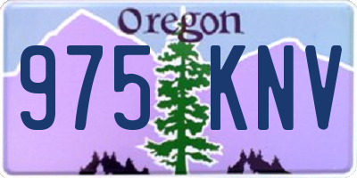 OR license plate 975KNV
