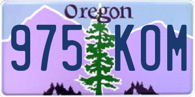 OR license plate 975KOM