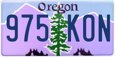 OR license plate 975KON