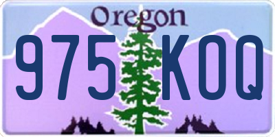 OR license plate 975KOQ