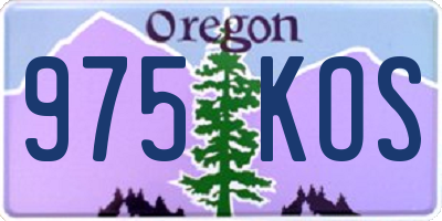 OR license plate 975KOS