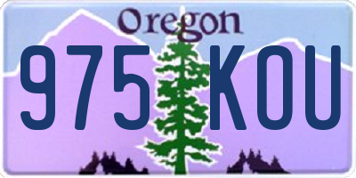 OR license plate 975KOU