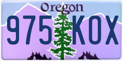 OR license plate 975KOX