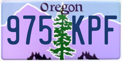 OR license plate 975KPF