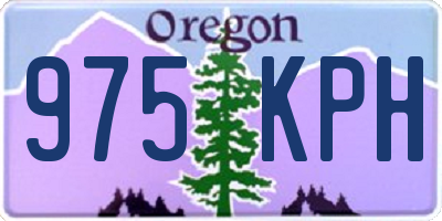 OR license plate 975KPH