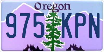 OR license plate 975KPN