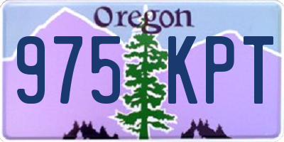 OR license plate 975KPT