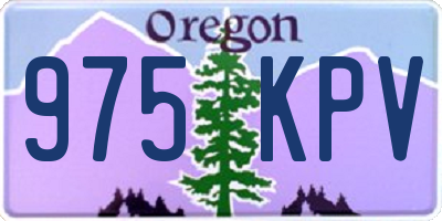OR license plate 975KPV