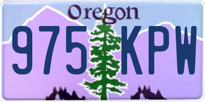 OR license plate 975KPW