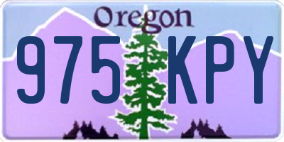 OR license plate 975KPY