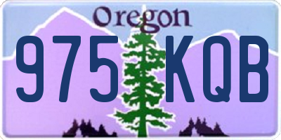OR license plate 975KQB