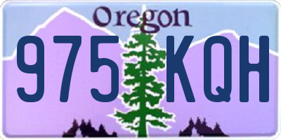 OR license plate 975KQH