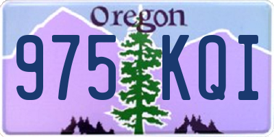 OR license plate 975KQI