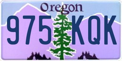 OR license plate 975KQK