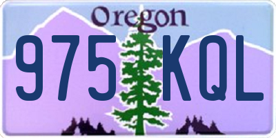 OR license plate 975KQL