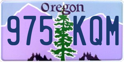 OR license plate 975KQM