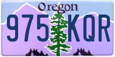 OR license plate 975KQR