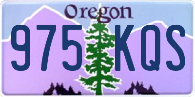 OR license plate 975KQS