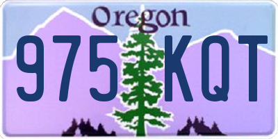 OR license plate 975KQT