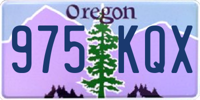 OR license plate 975KQX