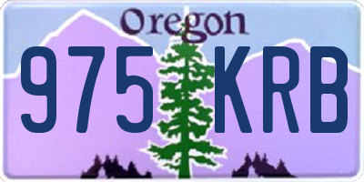 OR license plate 975KRB