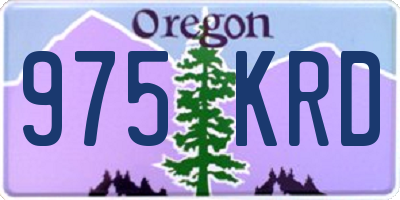 OR license plate 975KRD