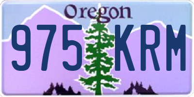 OR license plate 975KRM
