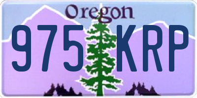 OR license plate 975KRP