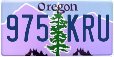 OR license plate 975KRU
