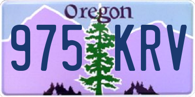 OR license plate 975KRV