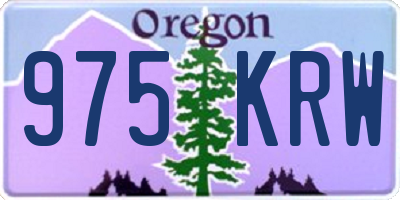 OR license plate 975KRW