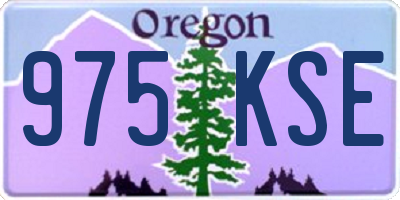 OR license plate 975KSE