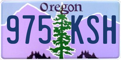 OR license plate 975KSH