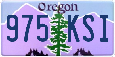 OR license plate 975KSI