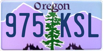 OR license plate 975KSL