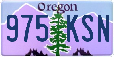 OR license plate 975KSN