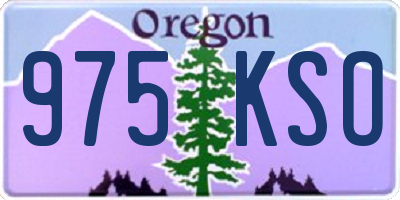 OR license plate 975KSO