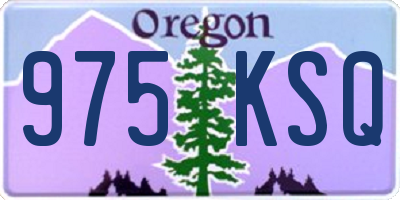 OR license plate 975KSQ