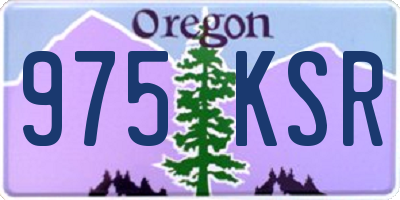 OR license plate 975KSR