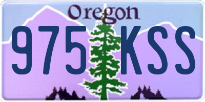 OR license plate 975KSS