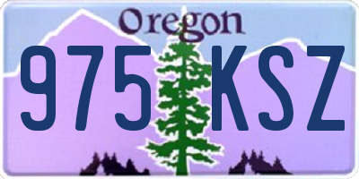 OR license plate 975KSZ