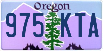 OR license plate 975KTA