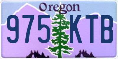 OR license plate 975KTB