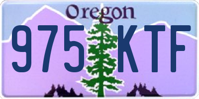 OR license plate 975KTF