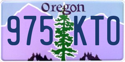 OR license plate 975KTO