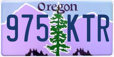 OR license plate 975KTR