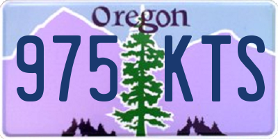 OR license plate 975KTS