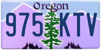 OR license plate 975KTV