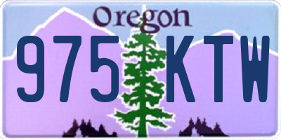 OR license plate 975KTW