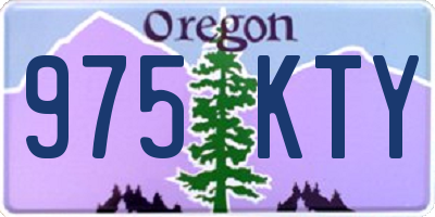 OR license plate 975KTY
